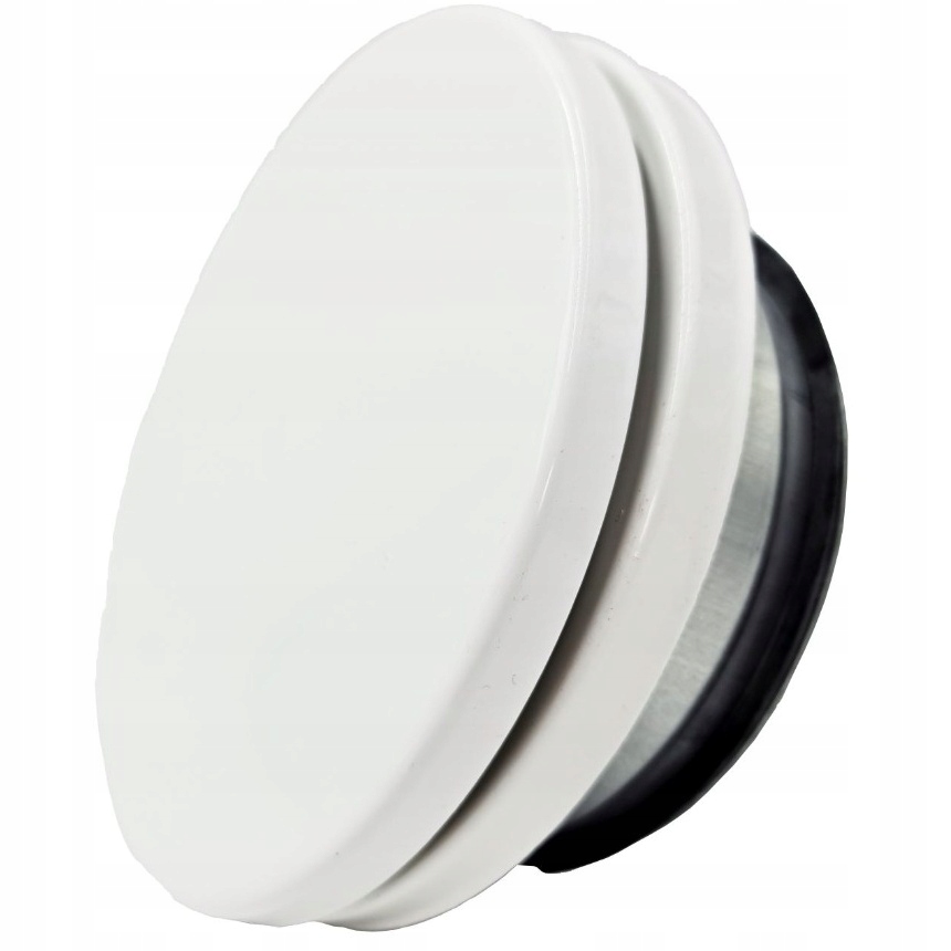 DEVELOPER PRÍVODU VZDUCHU, BIELY 125mm, ŠKANDINÁVSKÝ PLOCHÝ